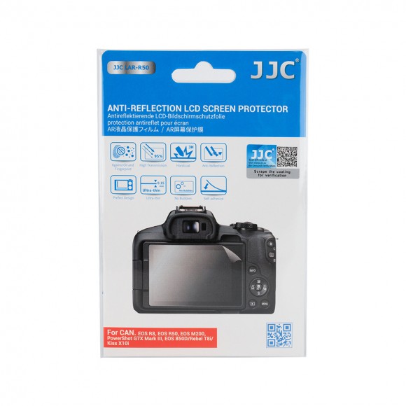 JJC LAR-R50 Anti-Reflection LCD Screen Protector (Canon EOS R8, Canon EOS R50, Canon EOS M200, Canon Powershot G7X Mark III, Canon EOS 850D)